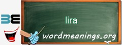 WordMeaning blackboard for lira